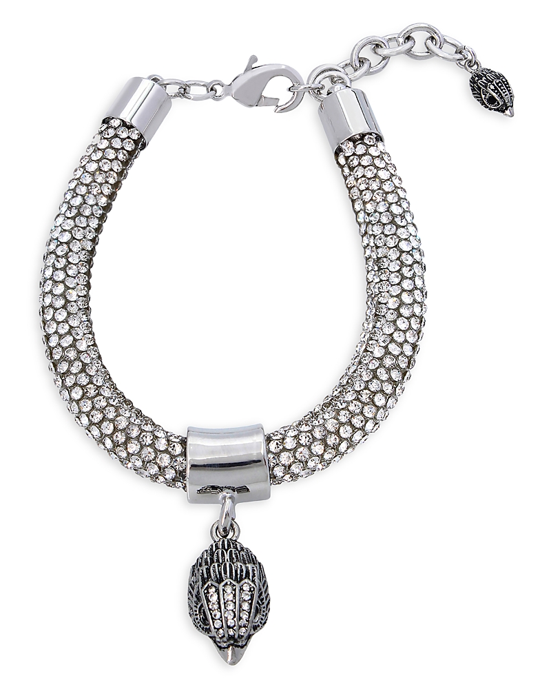 KURT GEIGER SHIMMER MESH ROPE EAGLE HEAD BRACELET