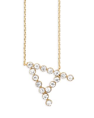 BAUBLEBAR Etta Pavé Initial Pendant Necklace, 16-19