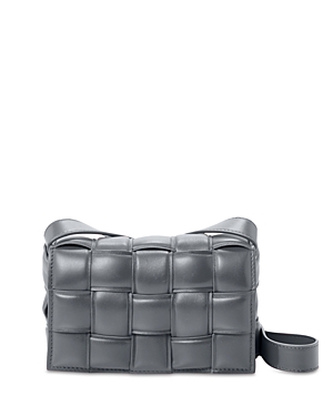 Bottega Veneta Small Padded Cassette Black Leather Shoulder Bag New