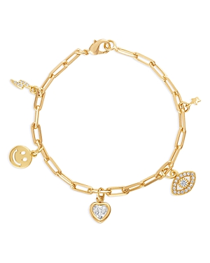 Alexa Leigh Bespoke Charm Bracelet In Gold
