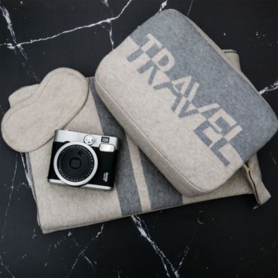 Travel Text Throw Blanket