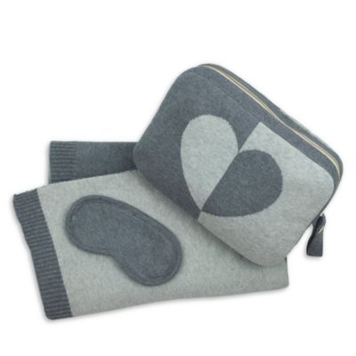 Dual Heart Travel Throw Blanket