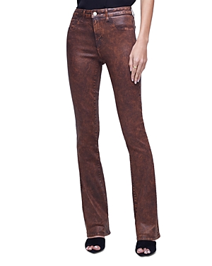 L AGENCE L'AGENCE SELMA HIGH RISE SLEEK BABY BOOTCUT JEANS IN COCOA