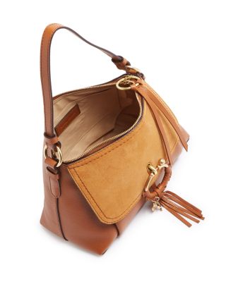 Joan Small Leather & Suede Shoulder Bag