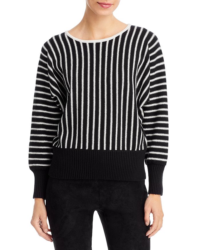 T Tahari Striped Dolman Sleeve Sweater | Bloomingdale's