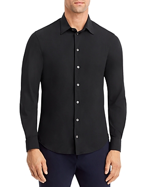 Armani Collezioni Button Shirt In Black