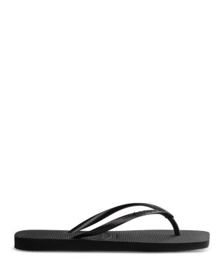 Women's Slim Square Toe Slip On Flip Flop Sandals