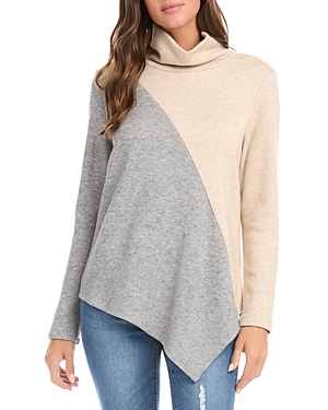 Karen Kane Color Blocked Asymmetric Sweater
