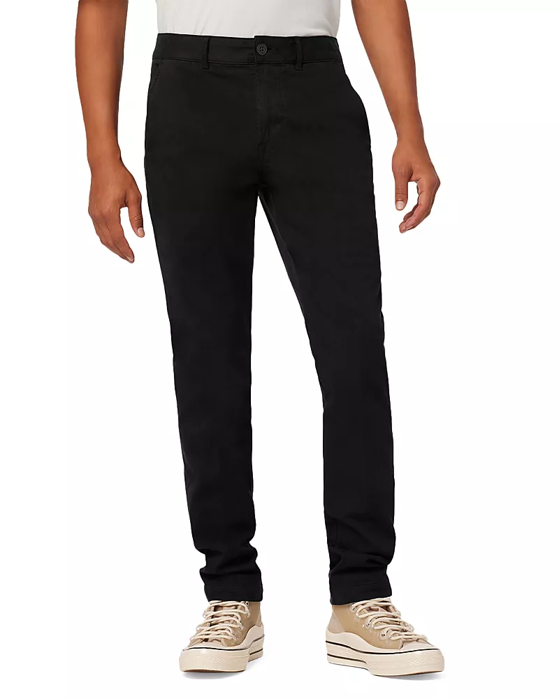 Hudson Classic Slim Straight Fit Chino Pants in Black