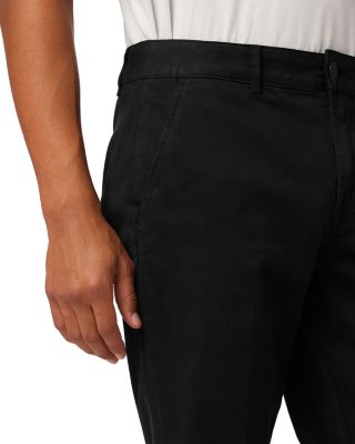 Classic Slim Straight Fit Chino Pants in Black