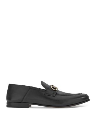 FERRAGAMO Men's Ginmvit Corsaro Horsebit Collapsible Leather