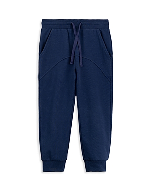 Miles The Label Boys' Seamed French Terry Jogger Sweatpants - Little Kid In Navy