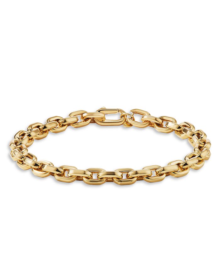 David Yurman Men's Deco Chain Link Bracelet in 18K Yellow Gold ...