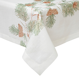 Mode Living Newbury Tablecloth, 70 X 144 In White/beige