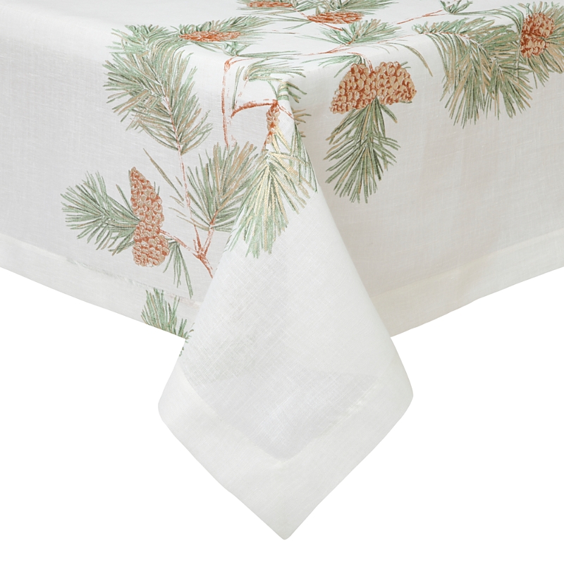 Shop Mode Living Newbury Tablecloth, 70 X 144 In White/beige