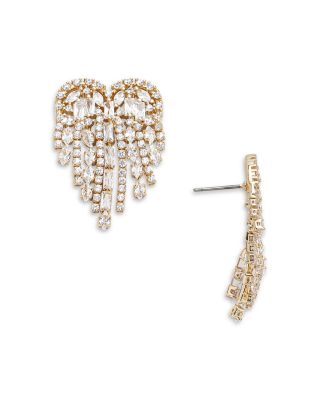 BAUBLEBAR Kari Mixed Crystal Heart Drop Earrings In Gold Tone ...