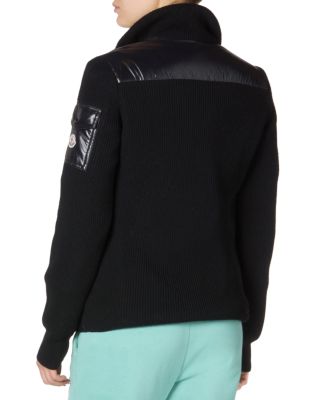 Padded Wool Puffer Cardigan