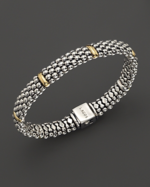 Lagos 18K Gold and Sterling Silver Rope Bracelet