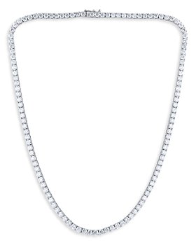 Bloomingdale's - Diamond Tennis Necklace in 14K White Gold, 16.5" - 100% Exclusive