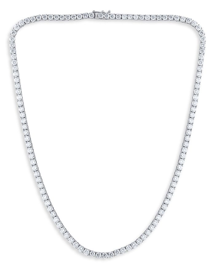 Bloomingdale's - Diamond Tennis Necklace in 14K White Gold, 16.5" - 100% Exclusive