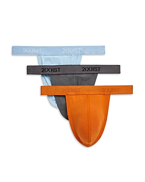 2(x)ist Cotton Thong, Pack Of 3 In Stingray/hawaiian Sunset/bluebell