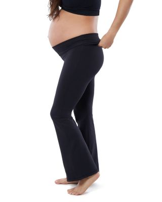 Fold Down Flared Maternity Leggings