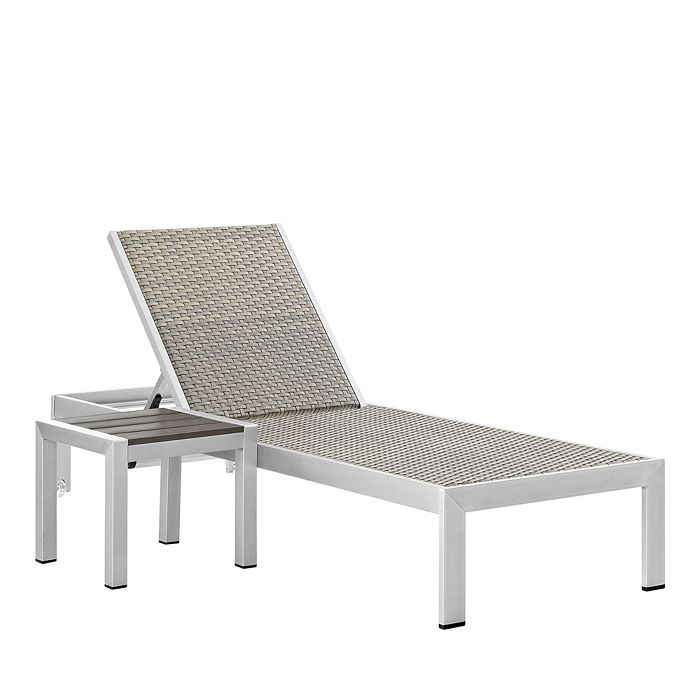 Modway Shore 2 Piece Outdoor Patio Aluminum Set Bloomingdale's