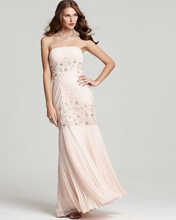 Sue Wong - Gown - Pleated Strapless