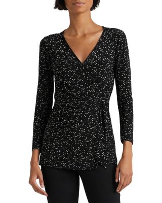 Ralph Lauren - Printed Faux Wrap Top