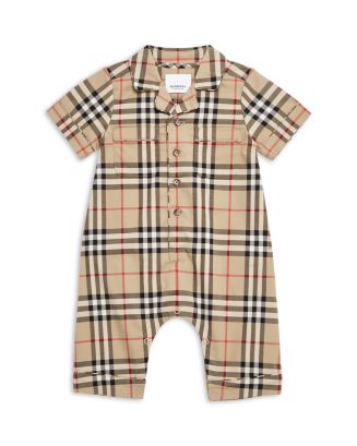 Burberry Unisex Andreas Vintage Check Playsuit - Baby | Bloomingdale's