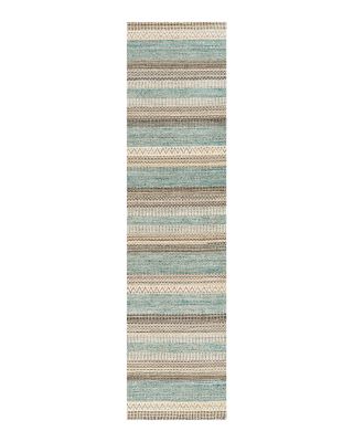 Sondrio Light Blue Runner Area Rug, 2'6" x 10'