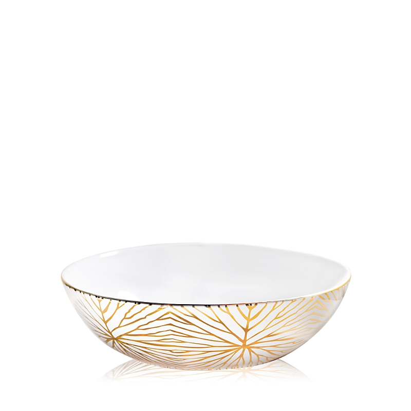 Talianna Lily Pad Low Serving Bowl In Multi