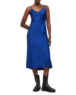 Serene Dress All Saints Blue Dress ALLSAINTS ALL SAINTS Bryony V Neck Midi  Dress Bloomingdale's