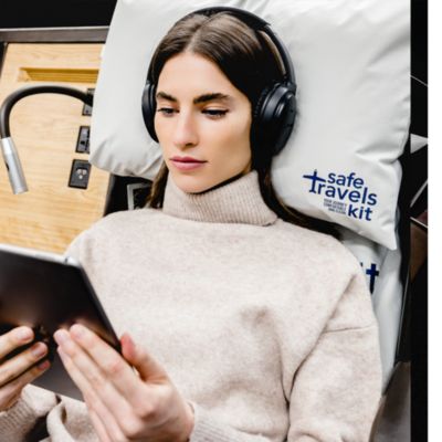 Luxury Travel Airplane Seat Cover &amp; Pillow Case Set