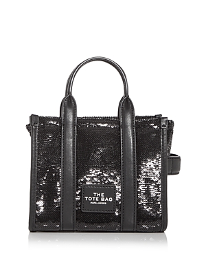 Marc Jacobs The Sequin Micro Tote In Black