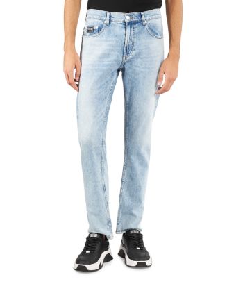 Versace Jeans Couture Slim Fit Stretch Jeans in Light Indigo Blue ...