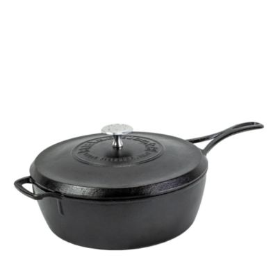 4 Qt Deep Cast Iron Skillet and Lid