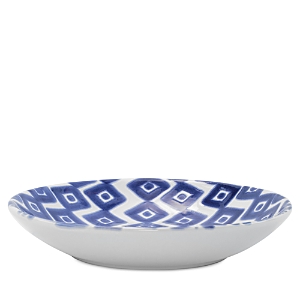 Shop Vietri Santorini Diamond Pasta Bowl In Blue