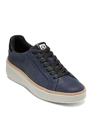 Cole Haan Women's Topspin Lace Up Low Top Sneakers In Blazer Blue