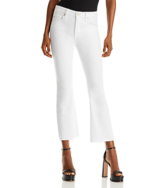 AG FARRAH HIGH RISE BOOTCUT CROP JEANS IN MODERN WHITE