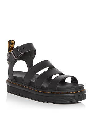 Shop Dr. Martens' Women's Blaire Platform Gladiator Sandals In Black