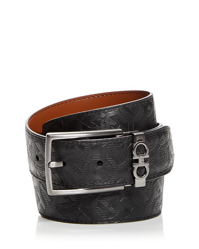 Ferragamo - Men's Gancini Reversible Leather Belt