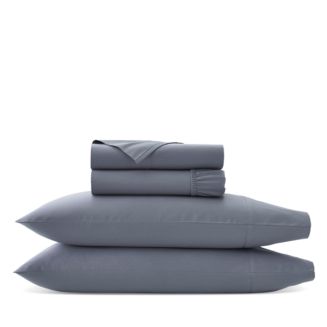 Boll & Branch Percale Hemmed Sheet Set Mineral, Queen | Bloomingdale's