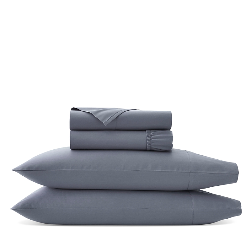Boll & Branch Percale Hemmed Sheet Set, Queen In Mineral