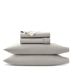 Shop Boll & Branch Percale Hemmed Sheet Set, Queen In Pewter