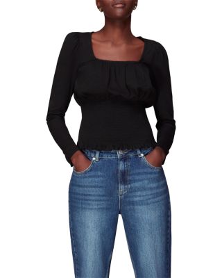 Whistles - Shirred Square Neck Top