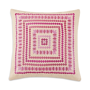 Trina Turk Carmel Embroidered Pillow In Pink