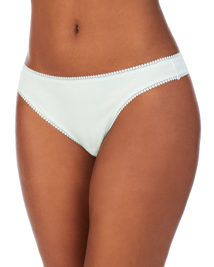 On Gossamer Cabana Cotton Blend Stretch Hip Bikini In Moonlight Jade