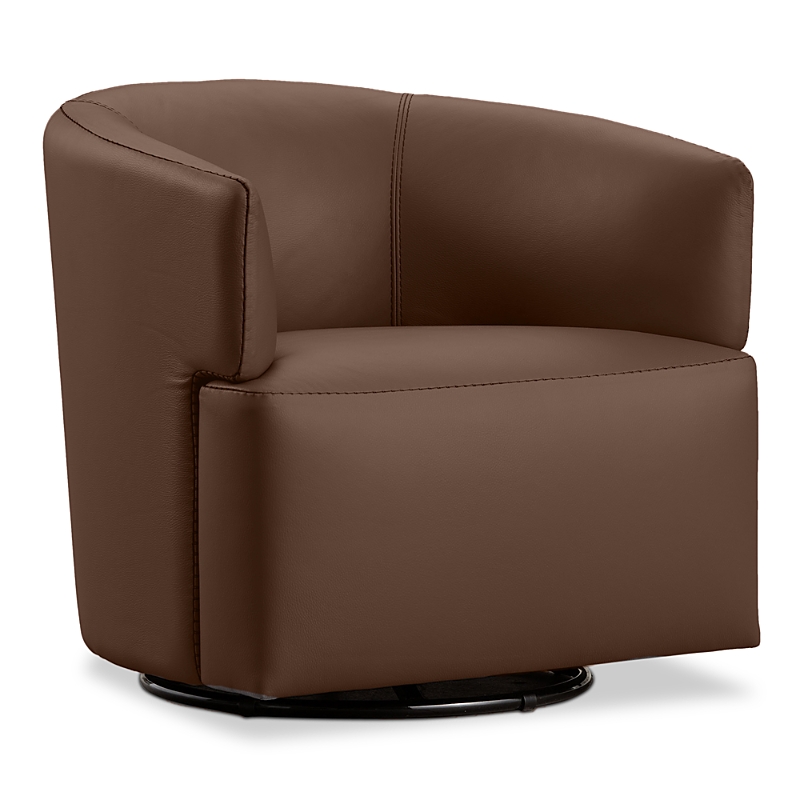Giuseppe Nicoletti Nicoletti Capri Swivel Chair - Exclusive In Bull Cognac