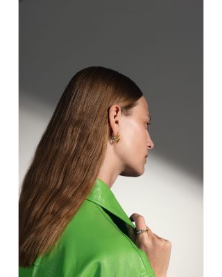 Reflect Two-Tone Hoop Earrings